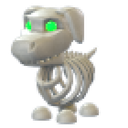 Halloween White Skeleton Dog